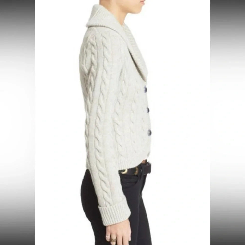 Free People OB461242 burgundy Heat Viceroy Short Shawl Collar Fitted Cardigan M